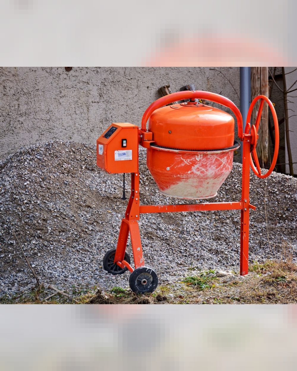 Portable Electric Concrete Mixer 140L